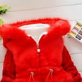 thumbnail image 5 of CPNG Girl Winter Dress Coats Knited Fur Outerwear Coats Snowsuit Clothing Warm Fleece Lined Lightweight Parka Snow Puffer Down Jacket with Hooded, 5 of 7