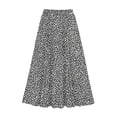 thumbnail image 5 of qelini Floral Maxi Skirt for Women Plus Size Long Skirt Elastic Waist Drawstring A-line Skirt Pockets Print Beach Casual Skirt, 5 of 5