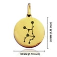thumbnail image 2 of Stainless Steel Virgo (Maiden) Astrology Constellation Round Medallion Pendant Necklace, 2 of 3