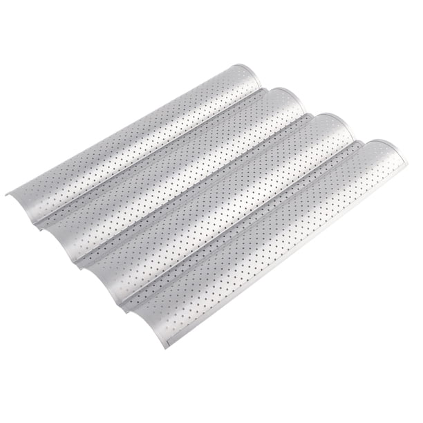 Bandeja Para Hornear Para Pan Francés, Herramienta De Cocina Con Ondas Antiadherentes, Multiranuras, Para Hornear En Familia