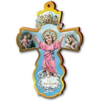 Divine Child Wooden Wall Cross Religious Catholic Gift Baptism Divino Nino (6 inches)