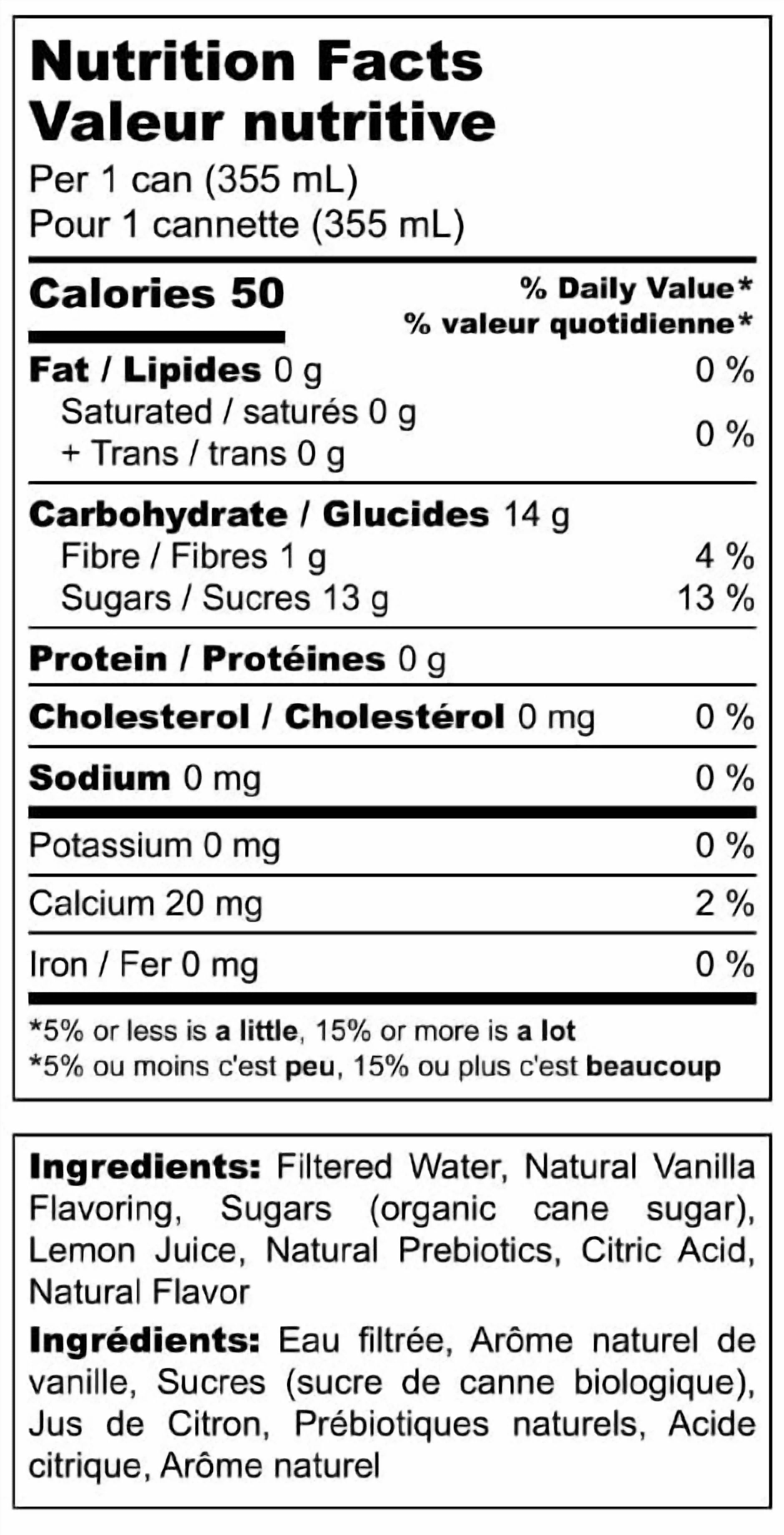 Solly's, Strawberry and Vanilla Prebiotic Craft Soda, 355 ml, 4 pack Cans, 4 x 355 mL