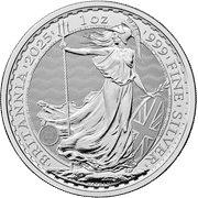 2025 1 oz Silver Britannia Coin BU