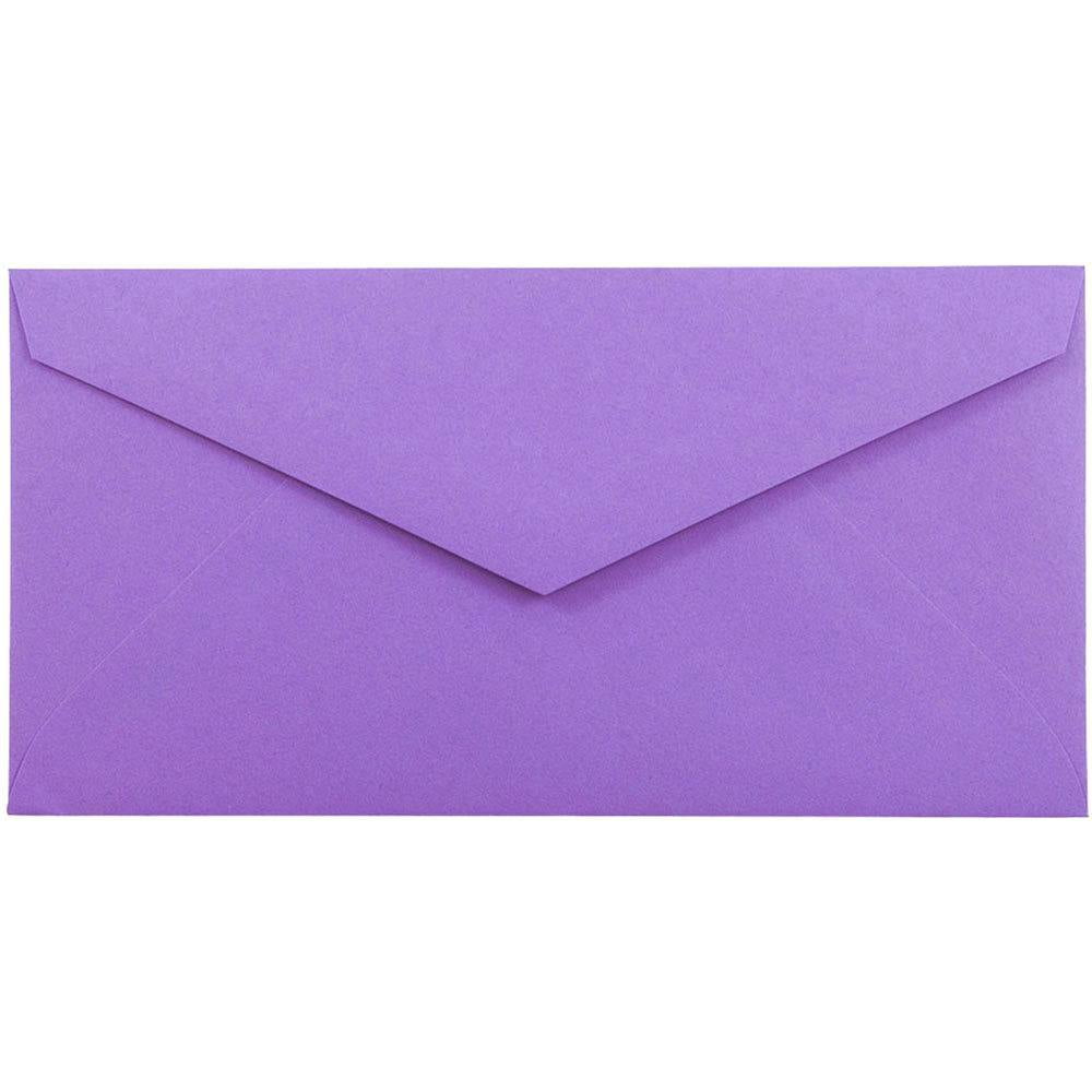Violet Recyclé 50/Paquet 98,4 x 190,5 mm JAM PAPER Enveloppes De Couleur Monarque 