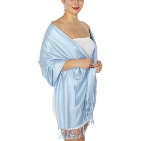 - SERENITA Women's Silky Solid Pashmina 56 Caribbean