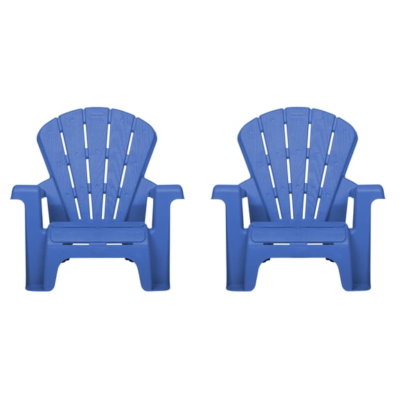 Silla de jardín para niños, pack de 2, Little Tikes, azul, para exterior