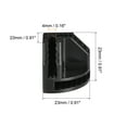 thumbnail image 2 of Uxcell 23x23mm Plastic Wire Cube Connectors, Grid Buckle Clip Black 24Pack, 2 of 5