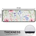 thumbnail image 5 of Kitchen Rugs Sets Of 2,Pioneer Flower Floral Print Pattern Anti Fatigue Kitchen Mat Rugs Non Slip Washable,Decorative Kitchen Floor Mats for Kitchen,Sink,Laundry,17"x47"+17"x47", 5 of 5
