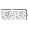 thumbnail image 2 of Half Moon Microwave Oven Cover, Repetitive Crescent Halloween Inspired Simplistic Pattern Plain Background, Water Resistant Organizer with Pockets Kitchen, 36" x 12", Dimgray and White, by Ambesonne, 2 of 4