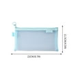 thumbnail image 2 of Transparent Mesh Marker Bag - Large Capacity Student Exam Storage Pouch with Secure Zipper, Waterproof Clear Stationery Organizer for ​​Educational Institution​​ & Office Supplies, 2 of 7