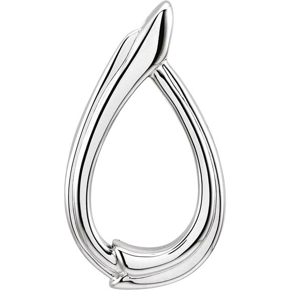 925 Sterling Silver Freeform Pendant Necklace Pendant for Women - 3.1 Grams