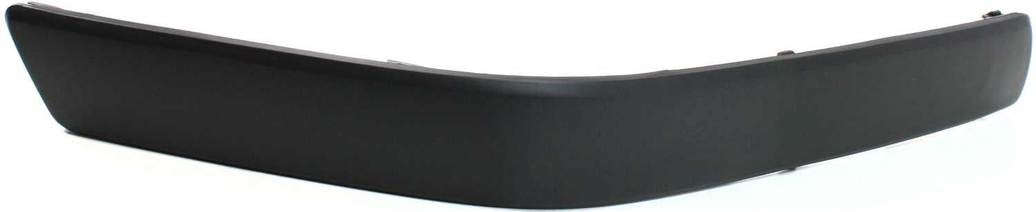 Bumper Trim Compatible With 1995-1997 Toyota Tercel Front, Right Passenger Black