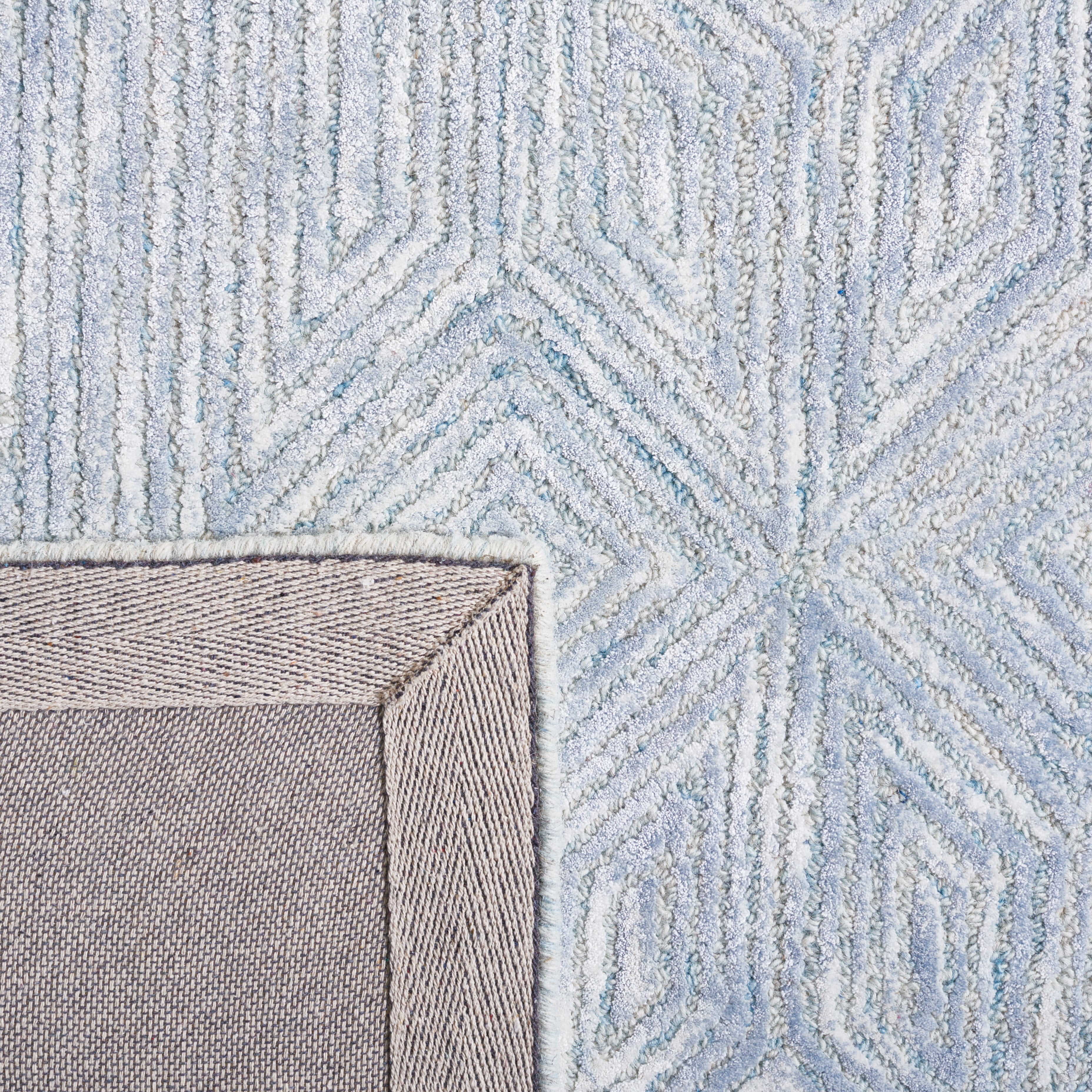 SAFAVIEH Soho Rhetta Abstract Area Rug, Blue/Grey, 4' x 6'
