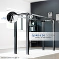 thumbnail image 6 of VIVO Black Electric Dual-Motor Height Adjustable 4-Leg Standing Desk Frame, 6 of 8