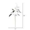 thumbnail image 2 of Vickerman 33" Silver Shiny Leaf Artificial Christmas Spray. Includes 2 sprays per pack., 2 of 3
