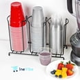 thumbnail image 2 of Organizador de vasos y tapas Inevibe de metal con 3 compartimentos, 2 of 6