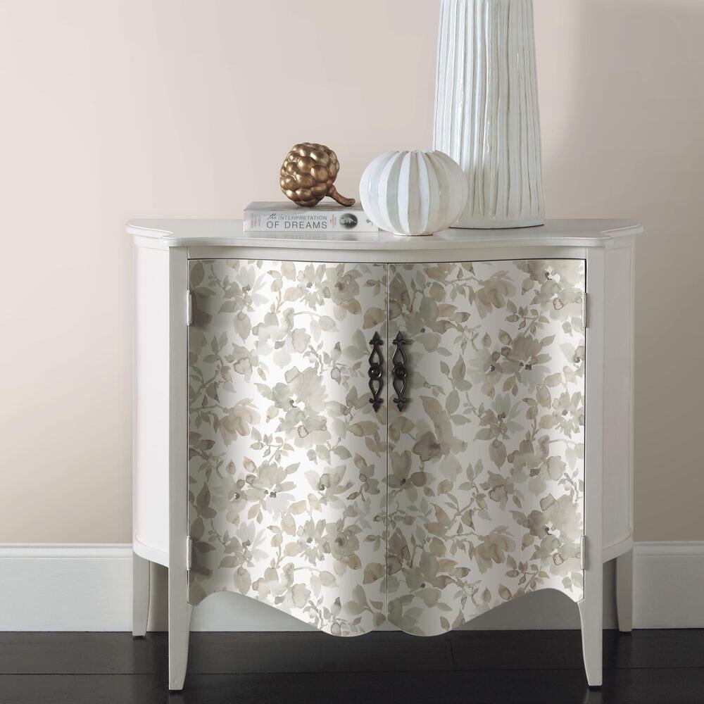 Watercolor Floral Peel and Stick Wallpaper
