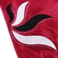 thumbnail image 4 of BAOHULU Girls Shiny Embroidery Red Ballet Dance Gymnastics Leotard, 4 of 5
