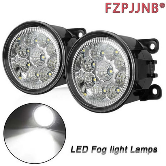 FZPJJNB For Honda Pilot 2012 2013 2014 2015 LED Front Bumper Clear Fog Driving Light,Pack of 2,F3