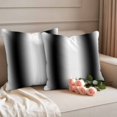thumbnail image 2 of White Black Outdoor Pillow Covers, Waterproof Decorative Throw Pillowcases Set of 2, Modern Gradient Vertical Stripes Geometric Couch Cushion Cases with Zipper for Outside Patio Garden Sofa 20"x20", 2 of 9