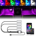 thumbnail image 2 of Led Atmosphere Foot Light Kit Car Assecories USB Lighter Light Interieurs A, 2 of 6