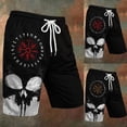 thumbnail image 3 of FUZHIQ Mens Casual Twill Cargo Shorts Elastic Waistband Black Shorts Classic-Fit Summer Beach Shorts Pull-On Knit Shorts with Pockets Daily Wear,S, 3 of 4