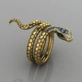 thumbnail image 5 of K-KED Fashion Punk Dragon Rings Men Hip Hop Delicate Jewelry Snake Ring Gifts Size 6-13-9-#1, 5 of 6