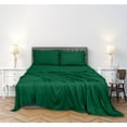 thumbnail image 3 of ROYALE LINENS 300 Thread Count 100% Long Staple Combed Cotton Sheet Set - 3 Piece Twin Bed Sheet 1 Fitted Sheet, 1 Flat Sheet, 1 Pillow Case - Breathable Crisp Percale Sheet Set (Twin, Hunter Green), 3 of 10