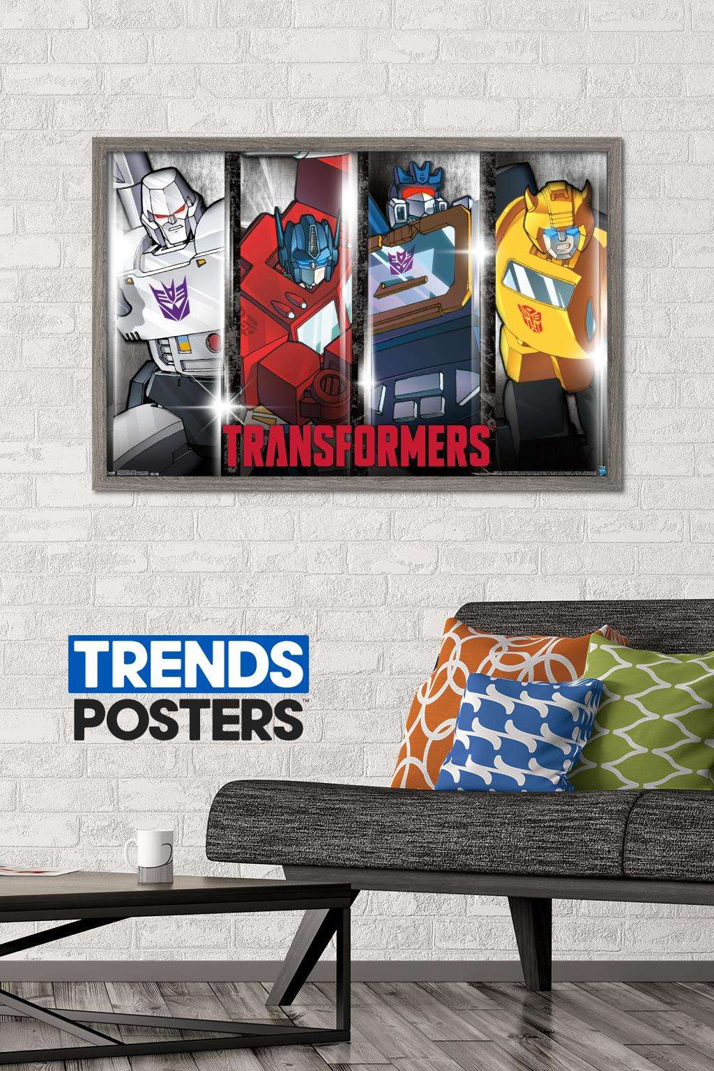 Hasbro Transformers - Classic Wall Poster, 22.375" x 34", Framed