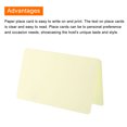 thumbnail image 4 of Uxcell 20Pack Table Place Cards, Printable Place Name Cards for Table Setting Wedding Dinner Parties Events, Beige, 4 of 5