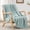 Cyan, variant on Love's cabin 6 Layer 100% Cotton Muslin Throw Blanket for Adults, Soft Lightweight Breathable Gauze Blanket for Bed or Couch, 50" x 60" Cyan