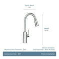 thumbnail image 5 of Riley Single-Handle Pull-Down Sprayer Kitchen Faucet with Reflex and Power Clean in Chrome, 5 of 8