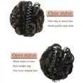 thumbnail image 3 of Messy Curly Dish Bun, Claw Clip Messy Bun Hair Piece for Short Hair ,HAIR Large Messy Bun Hair Piece and Extensions Thick Updo Hairpieces for Women(#J), 3 of 8