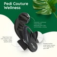 thumbnail image 5 of Pedi Couture Pedicure Sandals for Women - Toe Separator Slippers - Black - Medium 7-8, 5 of 8