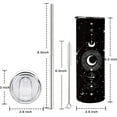 thumbnail image 6 of Goth Tumbler with Straw and Lid 20 oz Double Wall Stainless Steel Vacuum Insulated Coffee Wine Tea Travel Mug Gifts for Women Black, 6 of 6