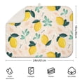 thumbnail image 2 of Lemons and Flowers Print Drying Mat 3-Layer Thick Absorbent Microfiber Countertop Pad, 2 of 5