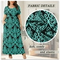thumbnail image 5 of WUJINXIA Women's Summer Plus Size 2X to 6X Maxi Loose Dress with Pockets, 5 of 7