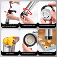 thumbnail image 5 of Máquina de prensado de galletas para hornear pistola de prensado de galletas de acero inoxidable + 13 platos de galletas + 8 boquilla de hielo, kit de pistola de prensado de galletas spritz, 5 of 5