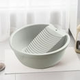 thumbnail image 7 of Home Decor Basin Hand Washing Wash Basin Lightweight Board Washtub Lightweight Convenient Laundry Tub Clothes Hand Wash Board Bathroom Products, 7 of 7