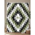 thumbnail image 4 of Shower Curtain Aztec Boho Bathroom Curtains with Hooks, Waterproof Fabric Bohemian Abstract Geometric Sage Green Bath Shower Curtains Set for Bathroom Bathtubs Decor 36x72 Inch, 4 of 8