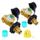 thumbnail image 1 of Adaptador Qcc para tanques de propano, adaptador de manómetro Qcc americano de latón de alta capacidad, adaptador de recarga de propano, 2 uds., 1 of 9