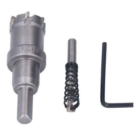 

Carbide Hole Saw High Hardness Hole Cutter Kit Hardened Tip 45 Steel Teeth With Hex Wrench For Metal And Wood Cutting 25mm / 1in