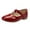 Red, variant on Otqutp Children Lightweight Shoes Children Shoes Flat Shoes Shoes with Sequins Bowknot Girls Dancing Shoes Princess Shoes