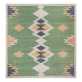 thumbnail image 3 of Unique Loom Baja Outdoor Collection Area Rug - Cabo (10' Square Green/Navy Blue), 3 of 7