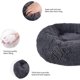 thumbnail image 3 of Cesta relajante ZHAOCHENG para gatos y perros pequeños cojín para cama de gato forma de donut gris oscuro, 3 of 5