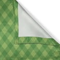 thumbnail image 4 of Ambesonne Irish Valance Pack of 2, Retro Green Checkered, 54"X12", Green Lime Green, 4 of 5