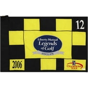 PGA Tour Event-Used #12 Yellow and Black Pin Flag from The Legends of Golf Tournament on April 17th to 23rd, 2006