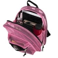 thumbnail image 4 of Solid Color Mini Mesh Backpack with Front Zippered Pocket in Pink, 4 of 7
