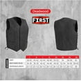 thumbnail image 3 of First Mfg Co - Deadwood - Men's Motorcycle Biker Riding Black Leather Vest - Medium, 3 of 5