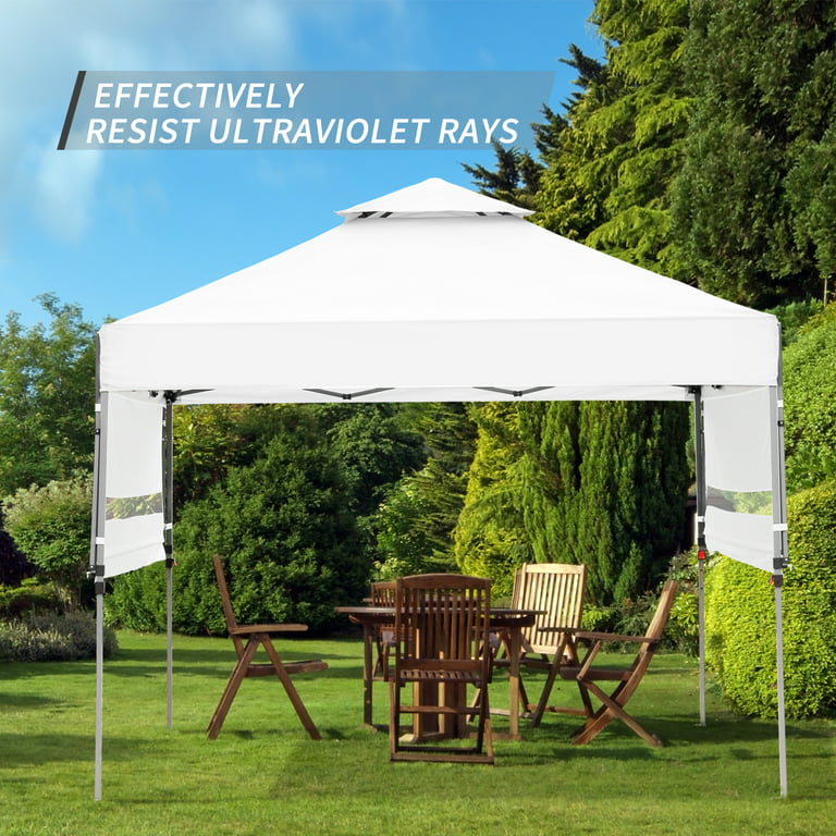 Ainfox 10x17 Ft 2-Tier Pop Up Canopy Tent, Instant Canopy Shelter 
